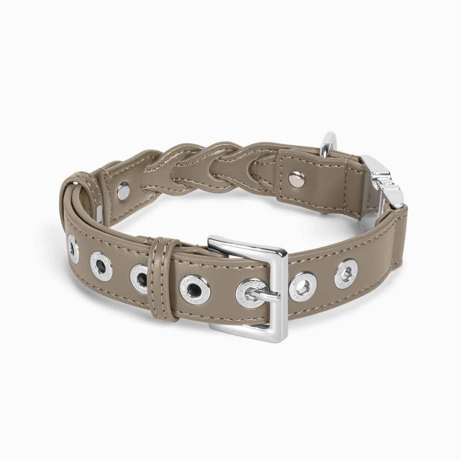 Dog collar ASCOT Taupe